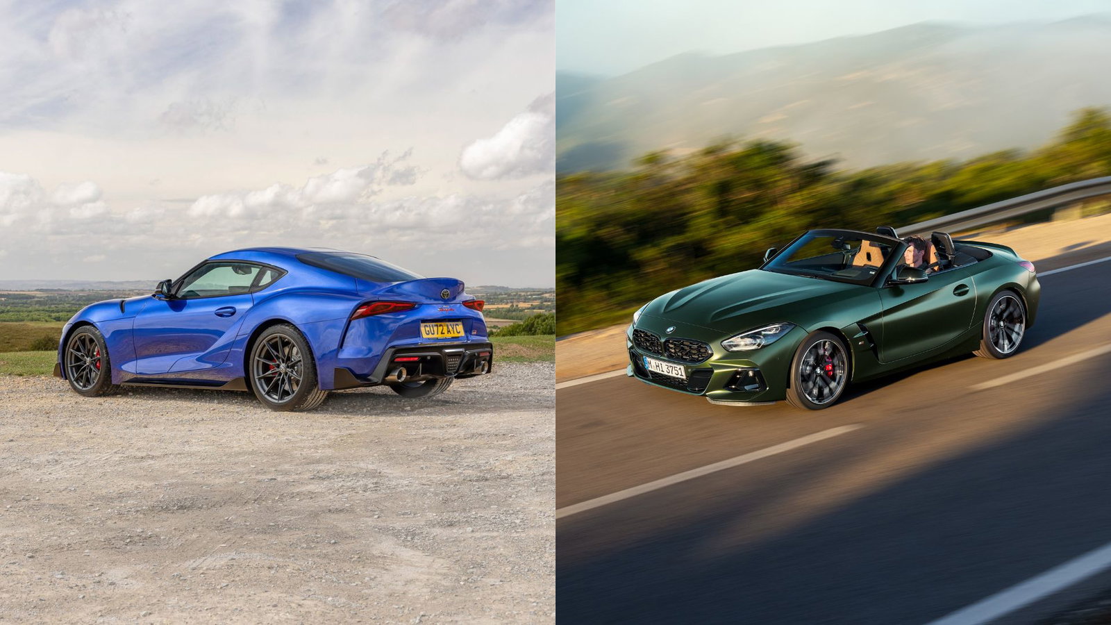Toyota GR Supra and BMW Z4